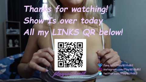 playwithmil @ chaturbate on 20231215
