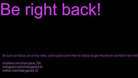 maryjane3_14 @ chaturbate on 20231224