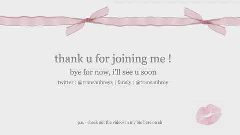 transaubrey @ chaturbate on 20251010