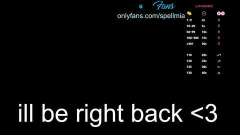 miaspell @ chaturbate on 20260315