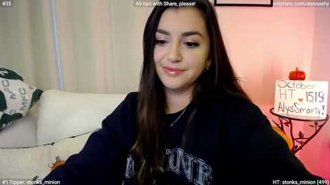 alyssashy @ myfreecams on 20231101