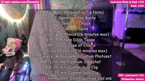 lilravenfox @ myfreecams on 20240213