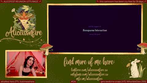 aliceisonfire @ myfreecams on 20240605